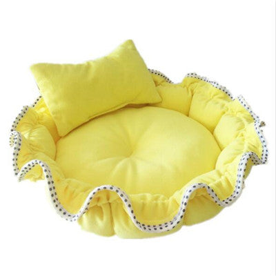 Pet Products Cotton Pet Dog Bed for Small Dogs Blanket  Animals Cats Beds Dog House Cushion Round Pumpkin Bed Dog Mat Kennel