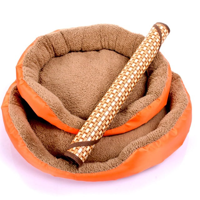 Oval Shape Fashionable Lovely Cute Pet Dog Cat Summer Mat House Bed Soft Breathable Pet Sleeping Mat Pets Dogs Animal Pad