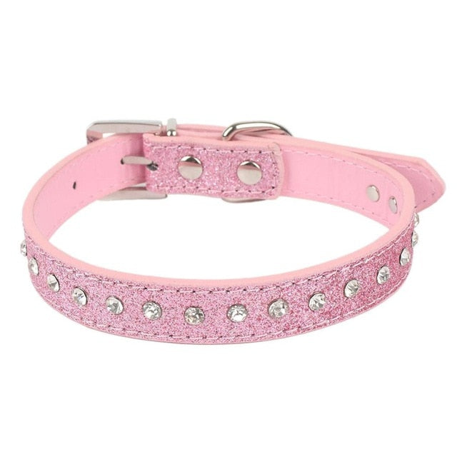 PipiFren Pink Small Cats Collars Breakaway Necklace Kitten Rhinestone For Leash Pet Dogs Collar Accessories collier chat kedi