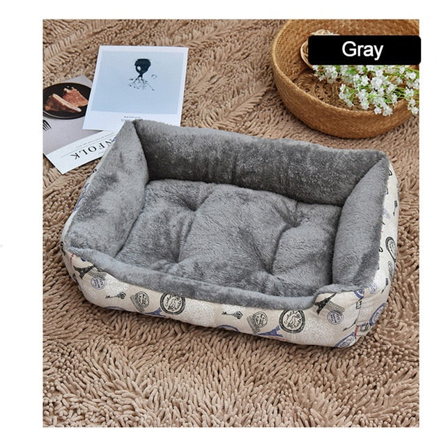 Soft Pet Dog Bed Mats Fleece Lounger Sofa Nests for Small Large Dogs Winter Warming Pet Basket Kennels Plus Size Pet Products