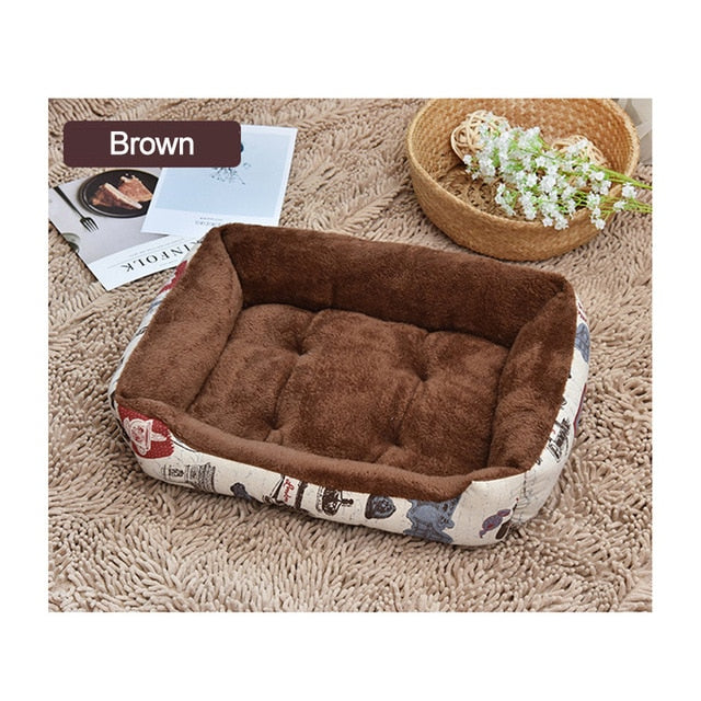 Soft Pet Dog Bed Mats Fleece Lounger Sofa Nests for Small Large Dogs Winter Warming Pet Basket Kennels Plus Size Pet Products